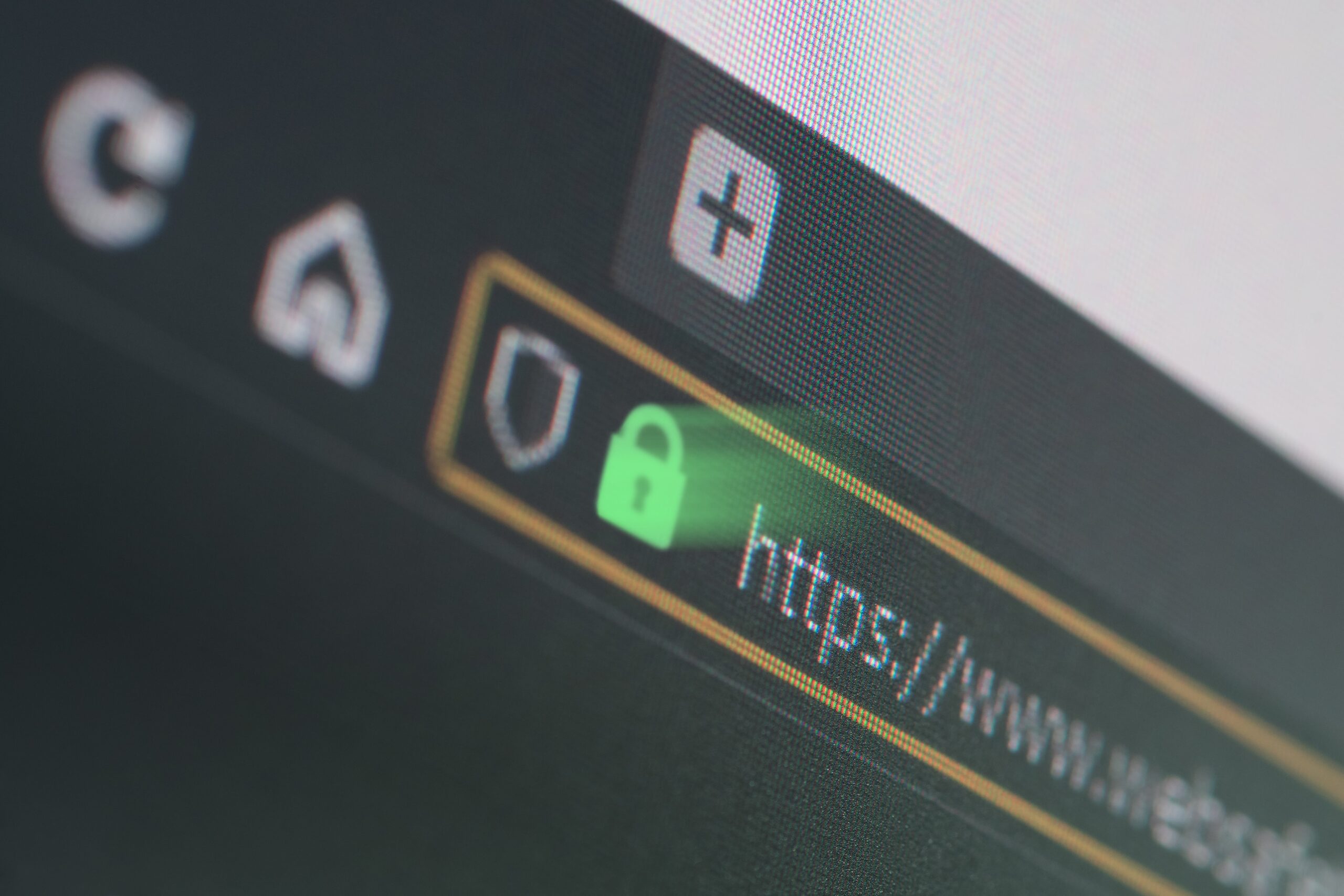 HTTPS and green lock representing website security