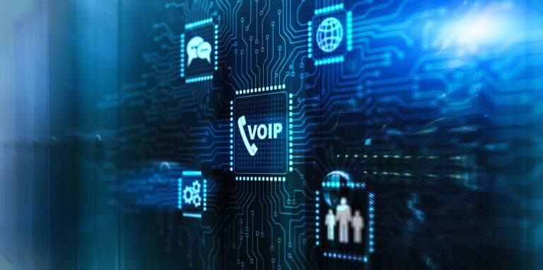 Voip IP telephone with internet icon representing smarter tools for web projects to run smoother